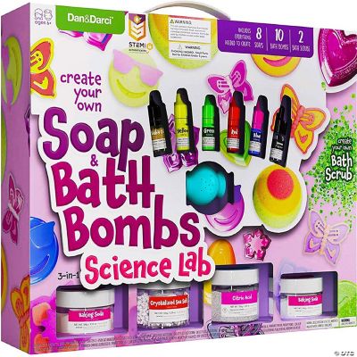 Dan&Darci - Soap & Bath Bomb Making Kit for Kids, 3-in-1 Spa Science ...