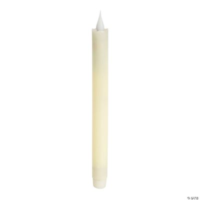 Melrose International FIA Wick Beige Textured Taper Candle (Set of 2)