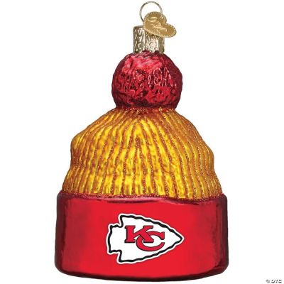 Kansas City Chiefs NFL Wood Football Helmet Christmas Tree Ornament