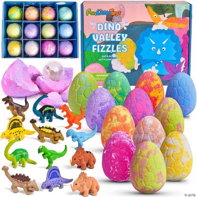 Fun Little Toys 12 Colors Kids Dinosaur Egg Bath Bombs Oriental Trading