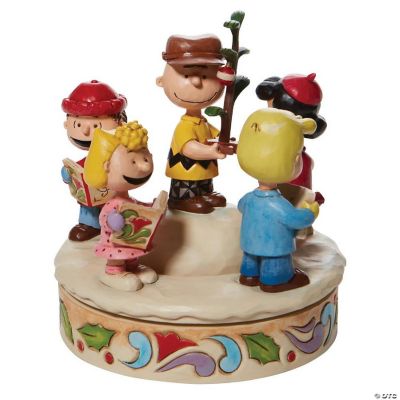 Jim Shore Peanuts Charlie Brown Friends Around Christmas Tree Figurine