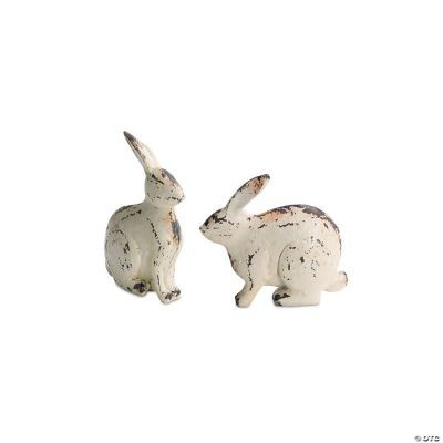 Melrose International Rabbit Figurine, 5 Inches (Set of 8)