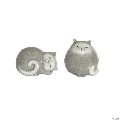 Melrose International Playful Cat and Dog in Pine Wreath Ornament (Set of 4)