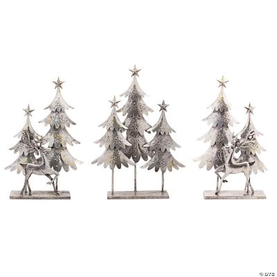 Melrose International Modern Metal Deer Figurine (Set of 6) main image 0