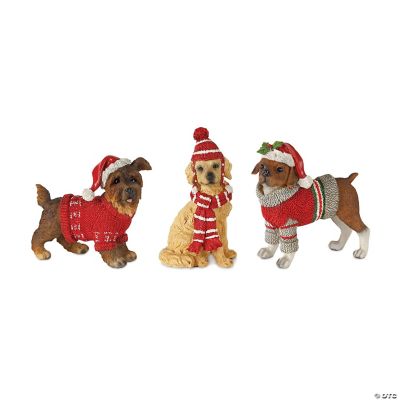 Melrose International Glittered Winter Bird with Hat (Set of 4) main image 0