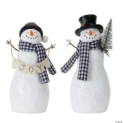 Melrose International Snowman Figurine , 8 Inches (Set of 4) | Oriental  Trading
