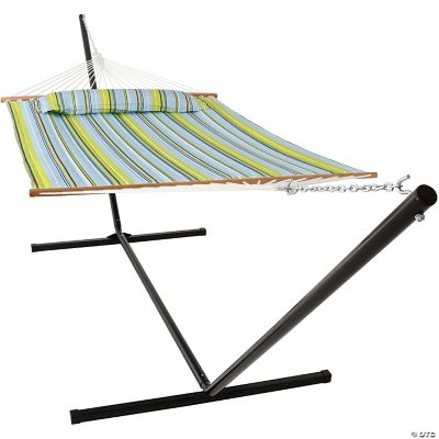 Sunnydaze Outdoor 2-Person Double Polyester Quilted Hammock with