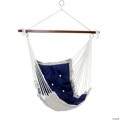Sunnydaze Large Tufted Victorian Hammock Chair Swing for Backyard and Patio 300 lb Weight