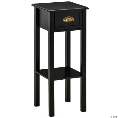 Black 2 Tier Night Stand Oriental Trading