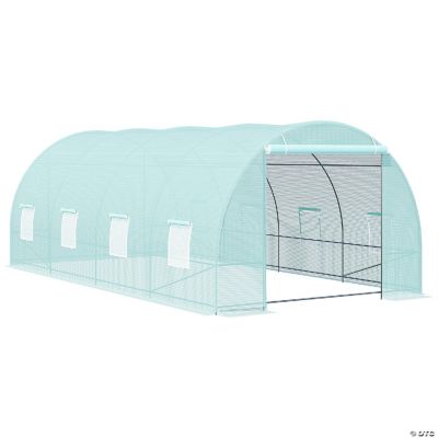 Outsunny 20' x 10' x 7' Walk In Tunnel Greenhouse Garden Warm House