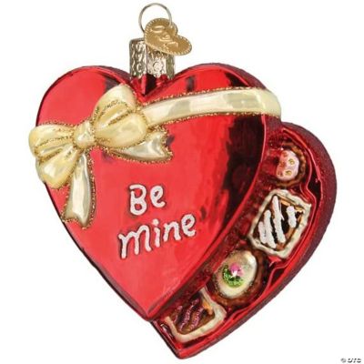 Old World Christmas Glass Blown Tree Ornament, Valentine Chocolates