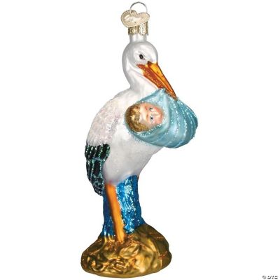 Old World Christmas Ornaments Boy Bundle of Joy Glass Blown for