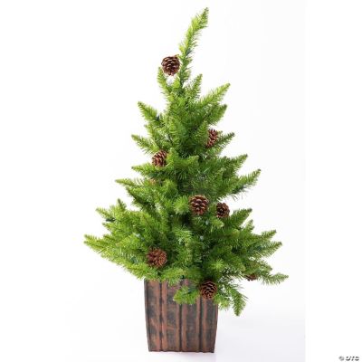 Garden Elements 36 Inches Swiss Chalet Christmas Tree with 50 Clear LED ...