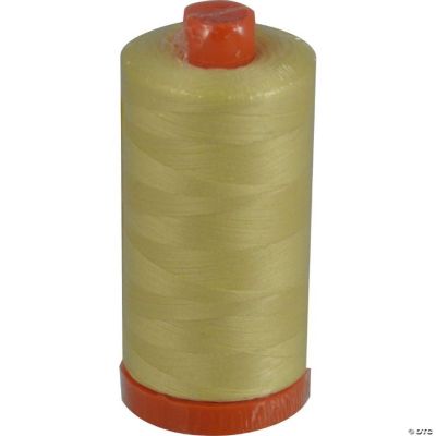 Aurifil Mako Cotton Thread Light Lemon Yellow 2110 50Wt 1422yd