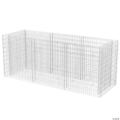 vidaXL Gabion Raised Bed Steel 106.3"x35.4"x39.4" Oriental Trading