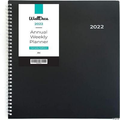 WallDeca 2024 Annual Weekly Planner, A4 Full Paper Size | Oriental Trading