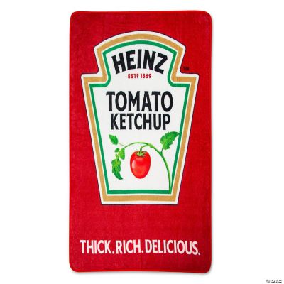 Heinz Ketchup Logo Fleece Throw Blanket 45 x 60 Inches Oriental Trading
