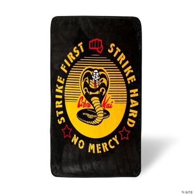 Cobra Kai "Strike First" Fleece Throw Blanket 45 x 60 Inches Oriental