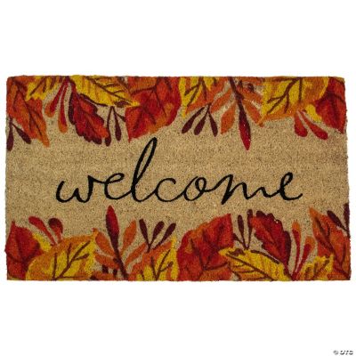 Fall Welcome Leaves, Coir Door Mat, Welcome Mat, Front Door Leaves Mat, Outdoor  Mats, Funny Leaves Doormat, Fall Welcome Mats, Coir Mats 