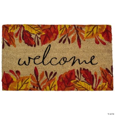 Leafy Fall Harvest Rectangular Doormat 18" x 30"