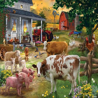 Sunsout Wise Acres Farm 300 pc Jigsaw Puzzle | Oriental Trading