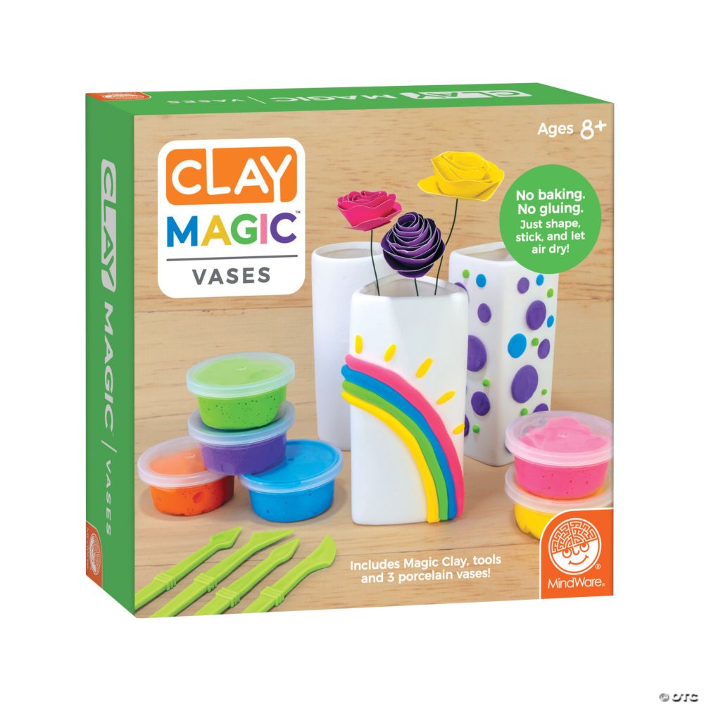 Clay Magic Vases Craft Kit From MindWare