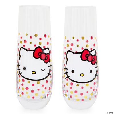 Silver Buffalo Sanrio Hello Kitty Starshine Color-Changing Plastic Tumbler  | Holds 24 Ounces