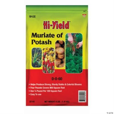 HiYield Muriate of Potash Fertilizer 0060, 4lbs