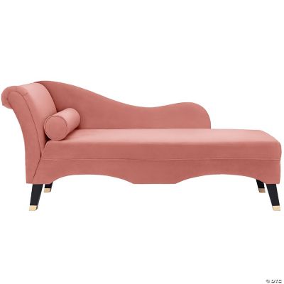 Idealhouse Pink Velvet Upholstered Lounge Oriental Trading
