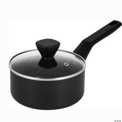 EPPMO 1.5 qt. HardAnodized Aluminum Nonstick Sauce Pan in Black with