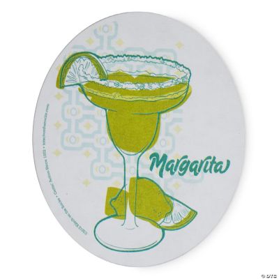 Single Retro Cork Drink Coaster Margarita Oriental Trading