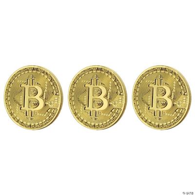 Bitcoin Gold Plated 3 Piece Replica Set Collector’s Premium Quality