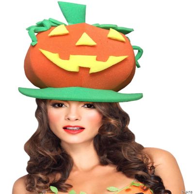Funky Fresh Pumpkin Adult Foam Costume Hat