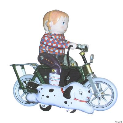 Vintage Style 5 Tin Boy On Bicycle Oriental Trading   14260573