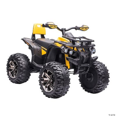 Aosom 12V Kids Ride on Four Wheeler ATV Toy Car with Music Realistic