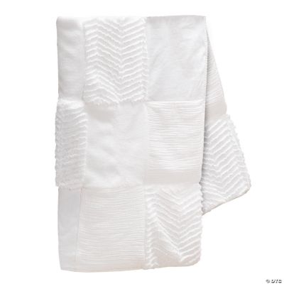 Lambs & Ivy Signature White Luxury Textured Patchwork Crib/Toddler