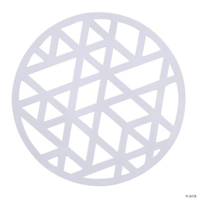 White LaserCut Charger Placemats 24 Pc. Oriental Trading