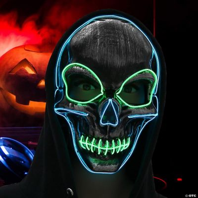 Meijuhuga Halloween Scary Skeleton Skull Masque Fluorescent Masque