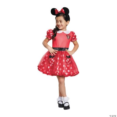 Toddler Girl's Red Minnie Mouse Costume Dress