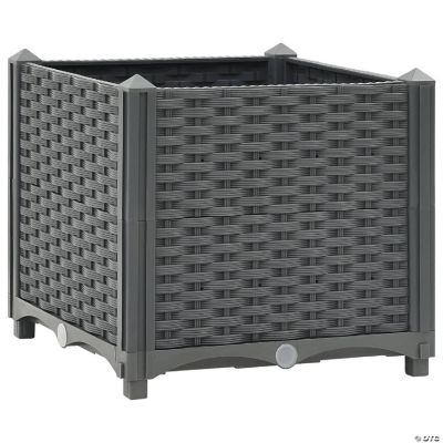 vidaXL Raised Bed 15.7"x15.7"x15" Polypropylene planter Oriental Trading