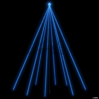 vidaXL Christmas Tree Lights Indoor Outdoor 1300 LEDs Blue 26 ft