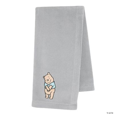 Lambs & Ivy Disney Baby Winnie the Pooh Hugs Gray Soft Fleece Baby ...