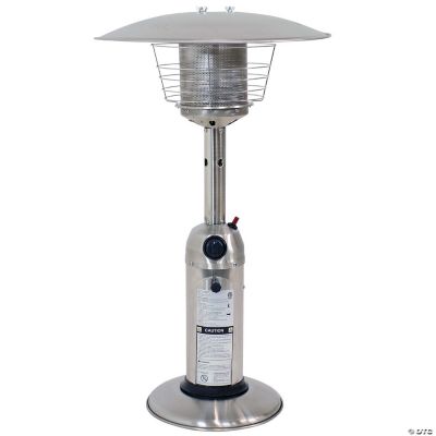 Sunnydaze Tabletop Propane Patio Heater 3 Foot Stainless Steel Oriental Trading