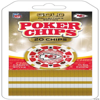 MasterPieces Kansas City Chiefs Poker Chips 20 Piece Oriental Trading