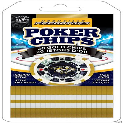 MasterPieces Nashville Predators 20Piece Poker Chips Oriental Trading