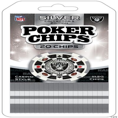 NFL Las Vegas Raiders Batteries BRAND NEW Pack of AA X4+ LVR Poker  chip-stickers