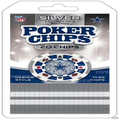 MasterPieces Dallas Cowboys Poker Chips 20 Piece Oriental Trading