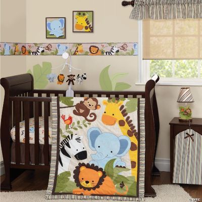 Bedtime Originals Jungle Buddies 3-Piece Crib Bedding Set - Brown, Beige,  Green | Oriental Trading