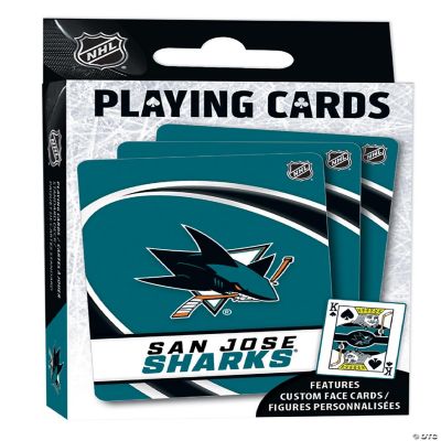 MasterPieces San Jose Sharks Playing Cards | Oriental Trading