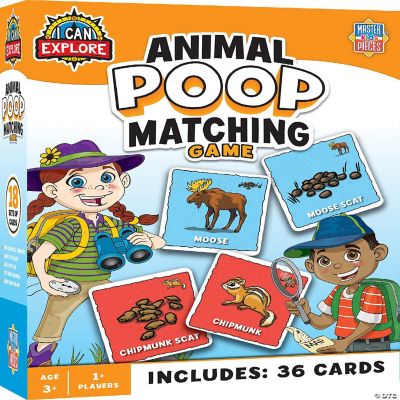 MasterPieces Animal Poop Matching Game Oriental Trading